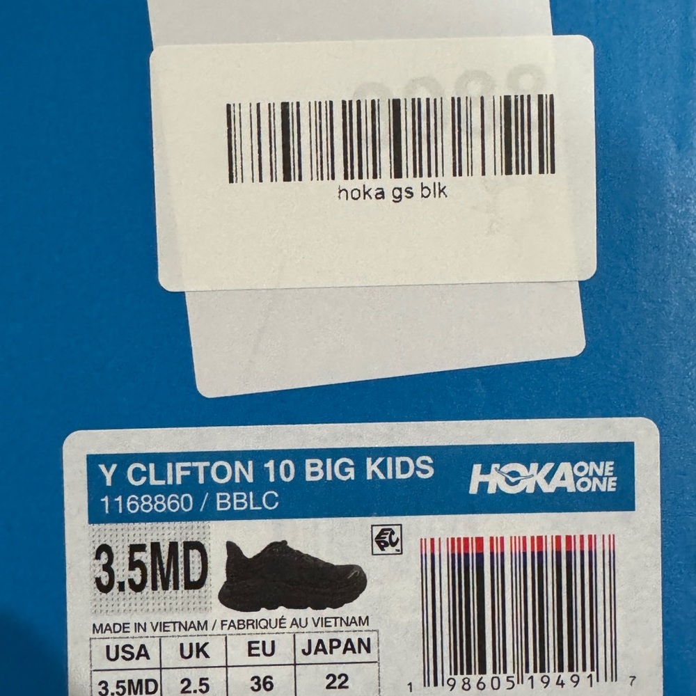 Hoka One One boys Black Athletic Shoes - Picture 4 of 4